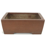 Pot japonais signé et patiné non émaillé brun